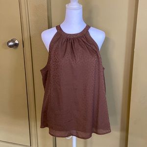 A New Day - Brown Silky Tank - Size XL - NWOT